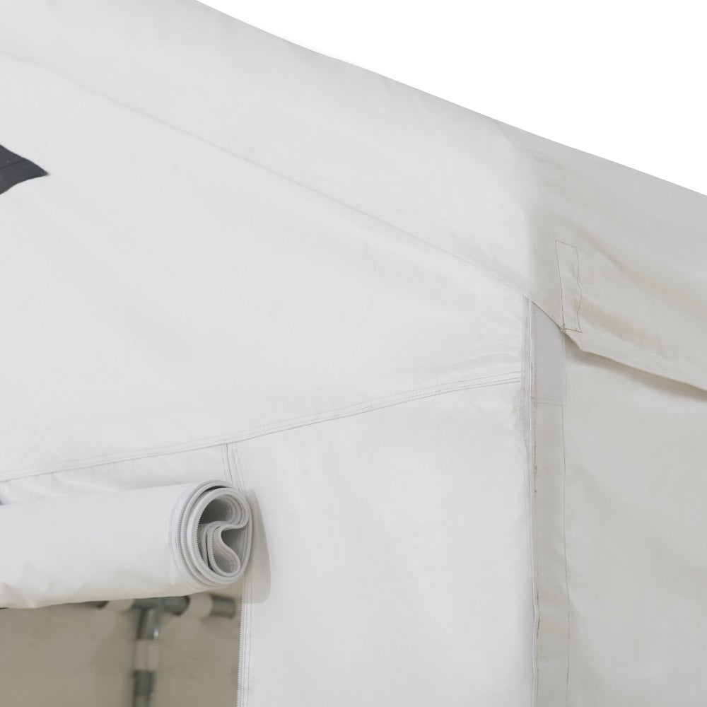 SUNJOY 12x30 Sundale Party Tent with 8 Removable PE Windows and 2 Roll-up Side Walls