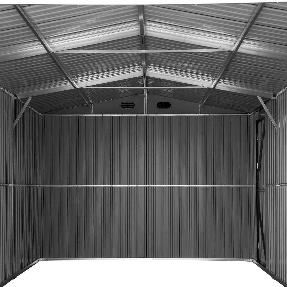 SUNJOY 10x20 Storage Shed Kits with Lockable Doors and Vents