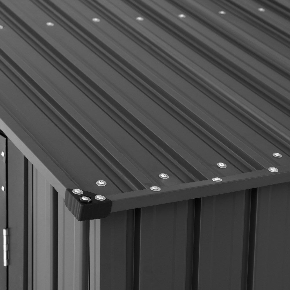 SUNJOY 10x20 Storage Shed Kits with Lockable Doors and Vents