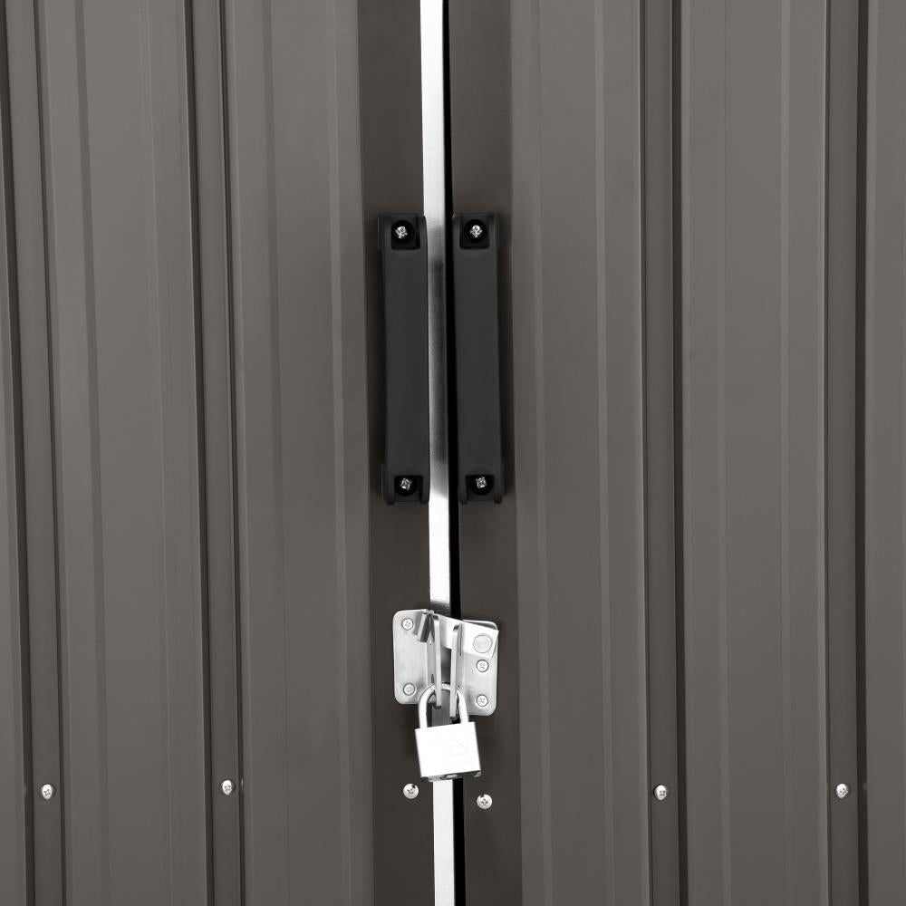 SUNJOY 10x20 Storage Shed Kits with Lockable Doors and Vents - Tan
