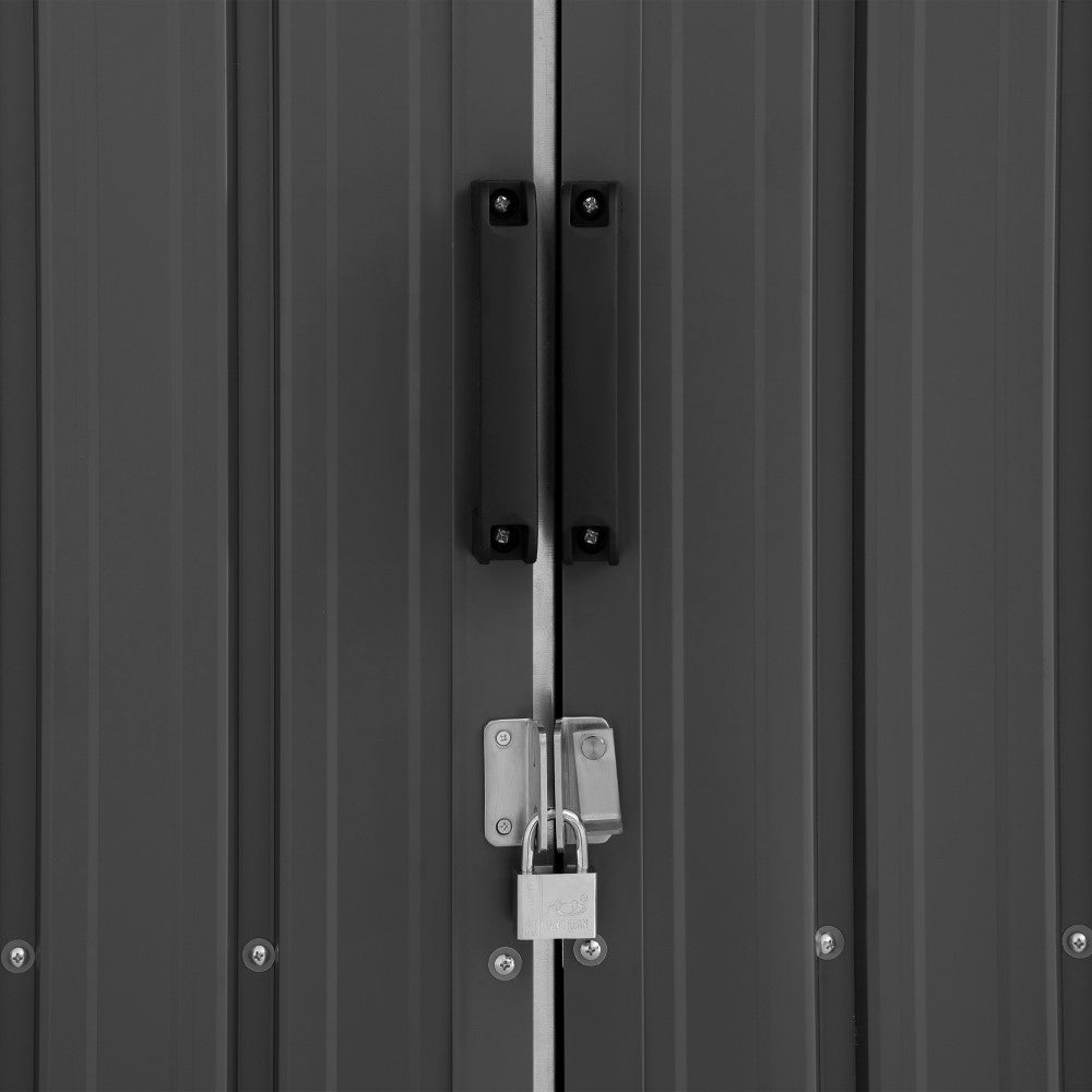 SUNJOY 13x20 Metal Shed Kits with Lockable Doors and Vents