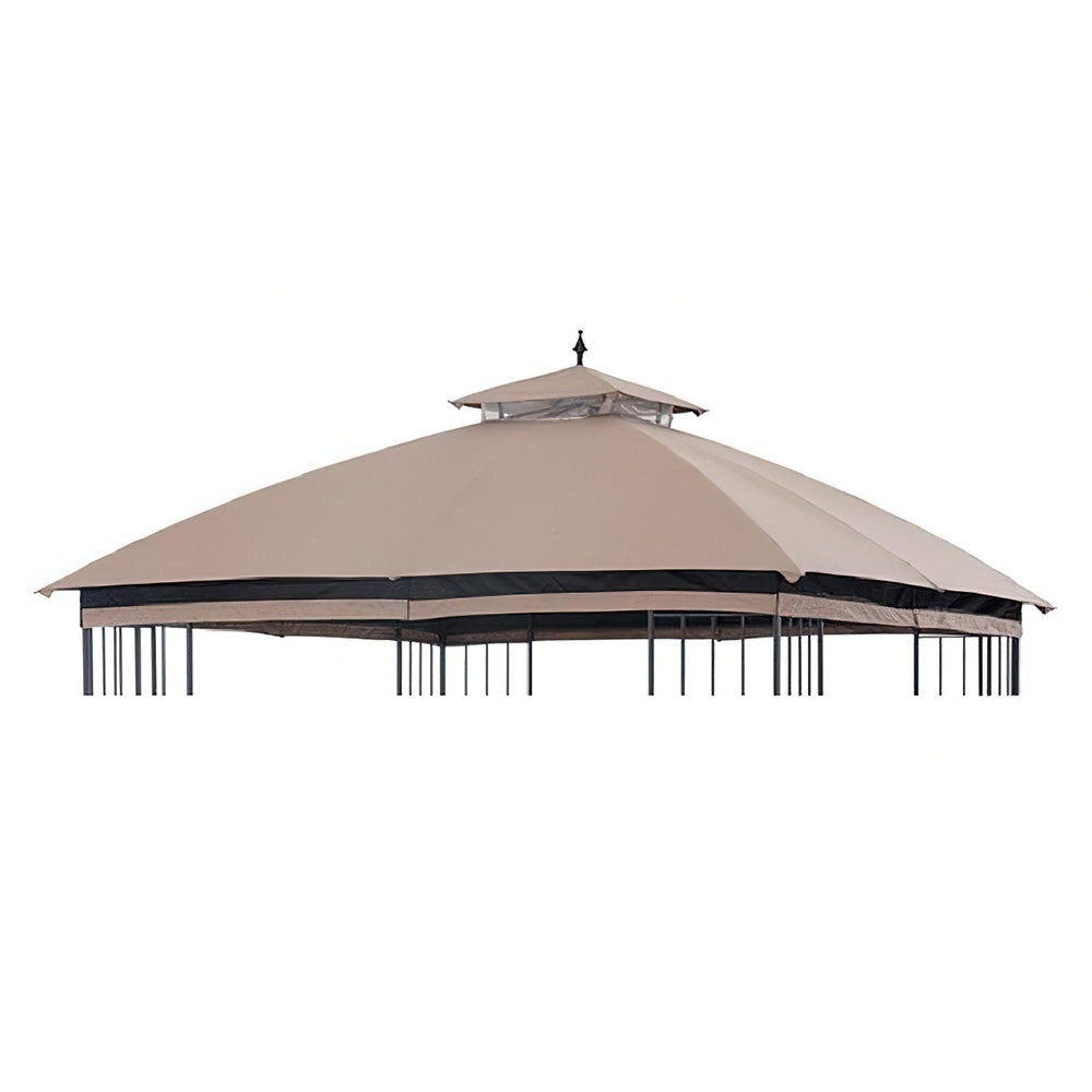SUNJOY Khaki+Black Replacement Canopy For Easy Up Domed Softtop Gazebo (10X10 Ft) L-GZ038PST-F Sold At Lowe's.