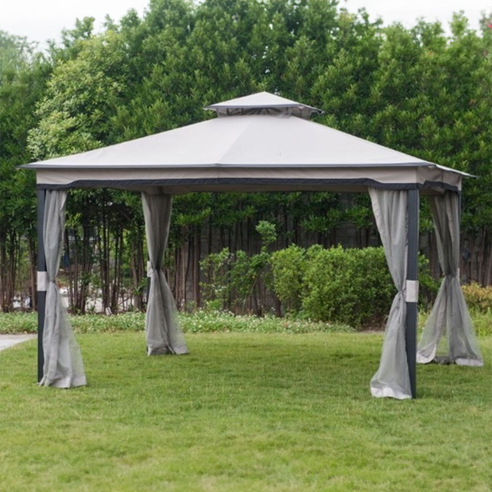 SUNJOY Light Gray Replacement Canopy For Westerly Gazebo L-GZ1095PST-A Sold At Target.