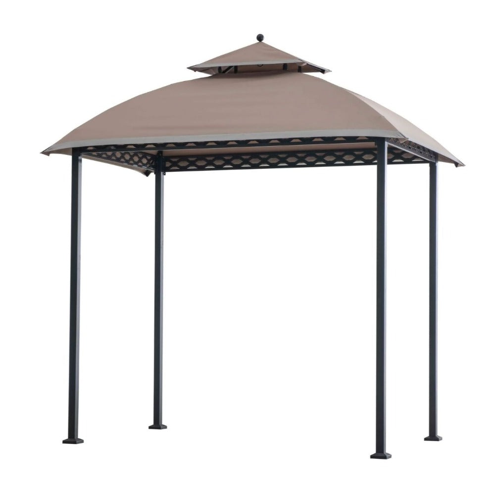 SUNJOY Khaki+Dark Brown Replacement Canopy For Pinehurst Small Space Gazebo (5X8 Ft) L-GG093PST-B Sold At BigLots.