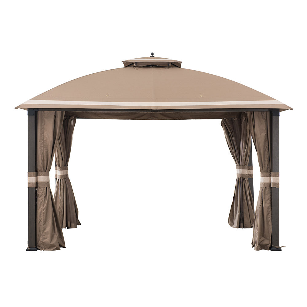 SUNJOY Khaki+Beige Replacement Canopy For Morley Soft Top Gazebo (10X12 Ft) A101007603 Sold At BigLots.