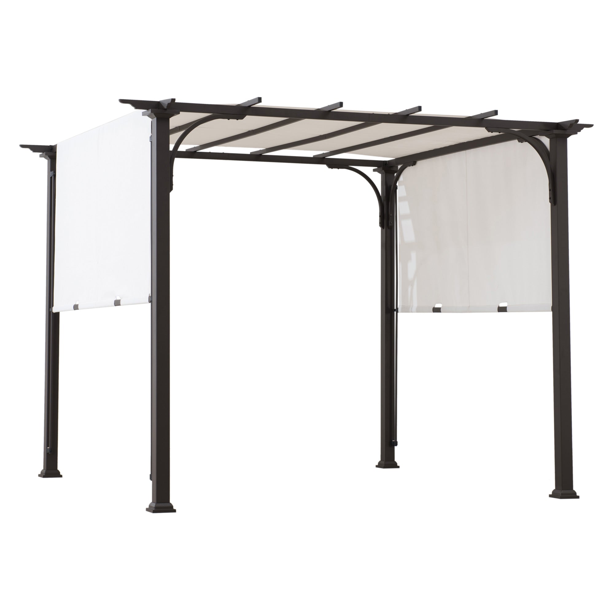 SUNJOY Beige Replacement Canopy For RetracTable Shade Pergola (9.5x9.5 Ft) A106005510 Sold At SunNest.