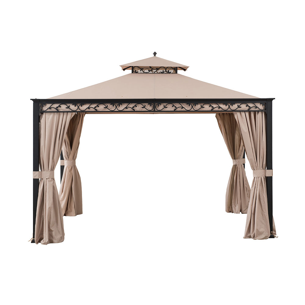 SUNJOY Khaki  Replacement Canopy For Bewkes Softtop Gazebo (10X12 Ft) A101003202 Sold At SunNest.