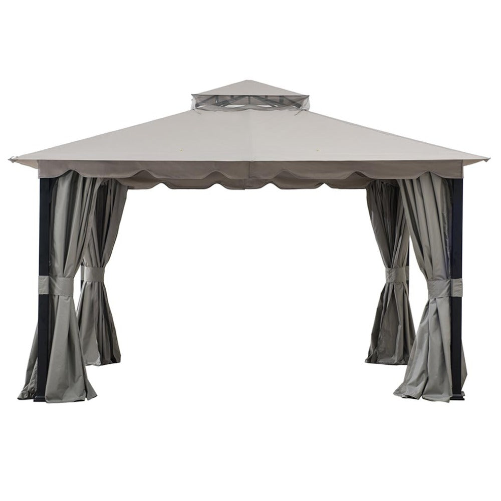 SUNJOY Light Grey Replacement Canopy For Overhangs bain Gazebo (11X13 Ft) A101011410 Sold At SunNest.
