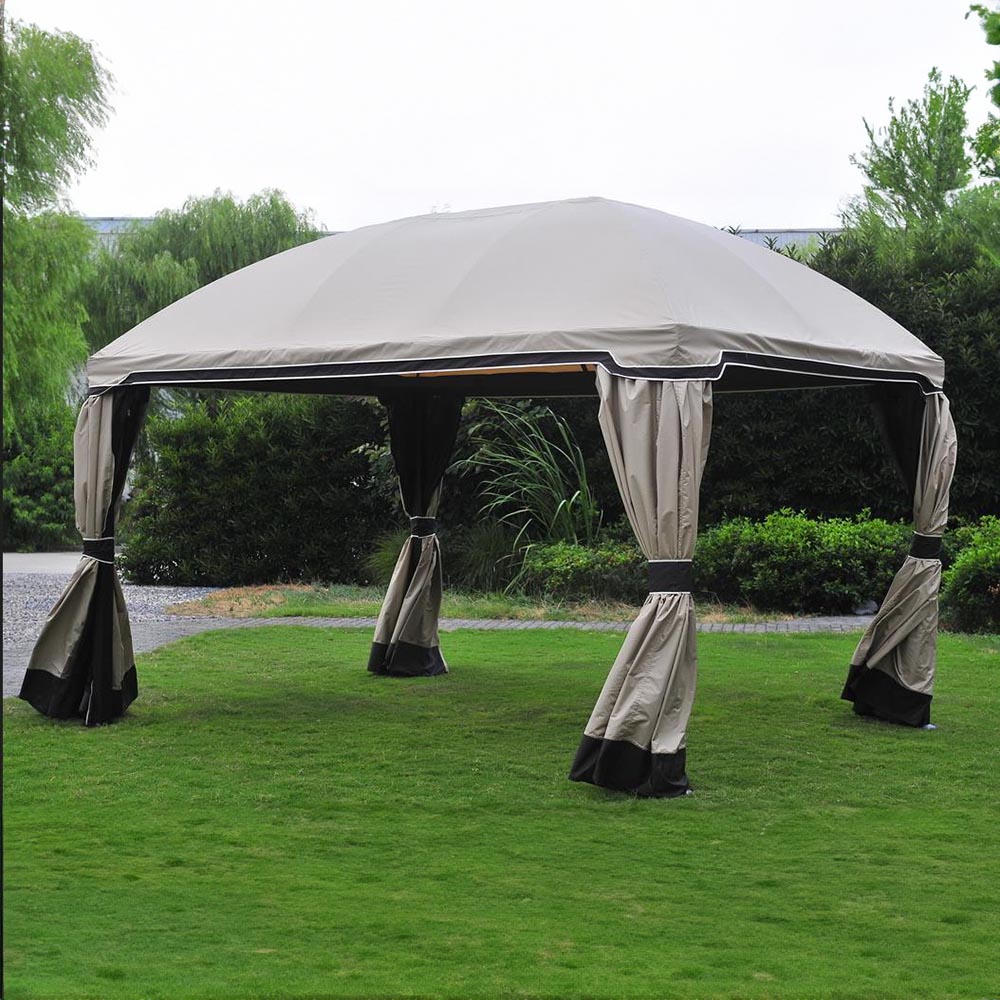 SUNJOY Beige Replacement Curtain For Pomeroy Domed Top Gazebo (10x13 FT) L-GZ702PST Sold At Sam's.