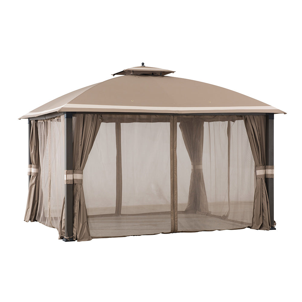 SUNJOY Khaki Replacement Mosquito Netting For Morley Soft Top Gazebo (10X12 Ft) A101007603 Sold At BigLots.