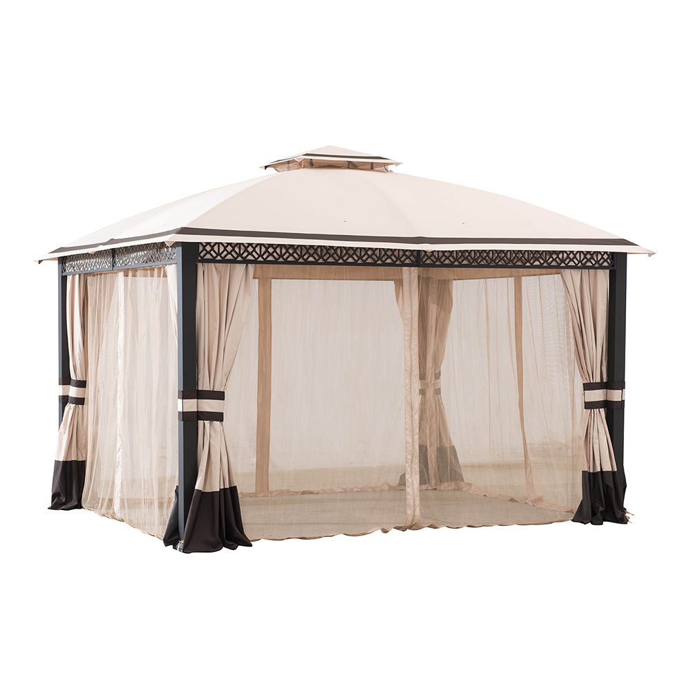 SUNJOY Light tan Replacement Mosquito Netting For Clarkson V2 Gazebo (10x12 FT) A101014701 Sold At BJ.