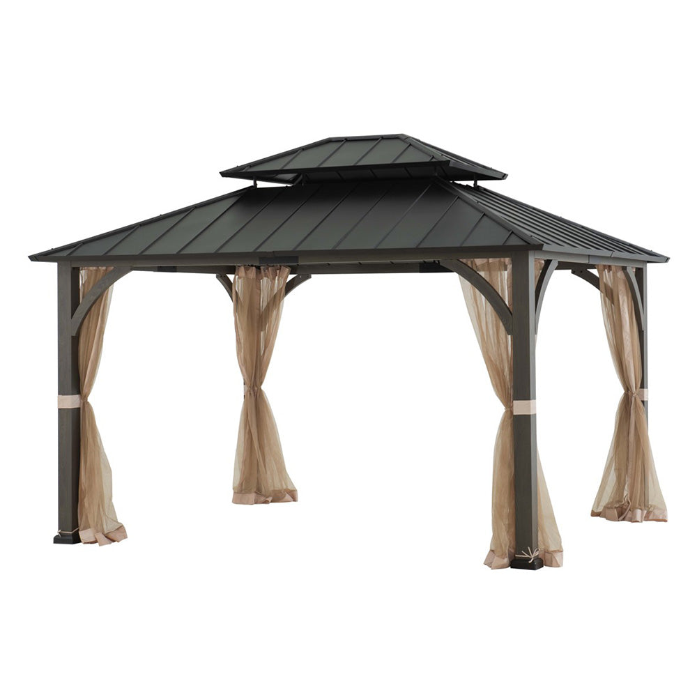 SUNJOY Light Tan Replacement Mosquito Netting For Churchill Hard Top Gazebo (11X13 Ft) A102011930 Sold At BJ's.
