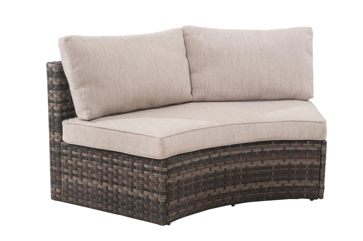 Sunjoy Dorset Outdoor/Patio Conversation Sectional Set w/Fire Pit Table, 8-pc
