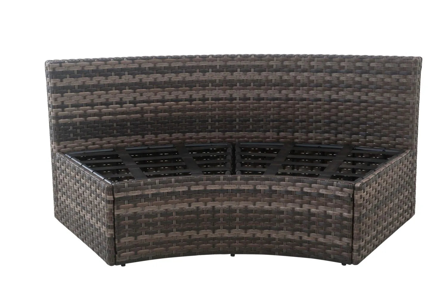 Sunjoy Dorset Outdoor/Patio Conversation Sectional Set w/Fire Pit Table, 8-pc