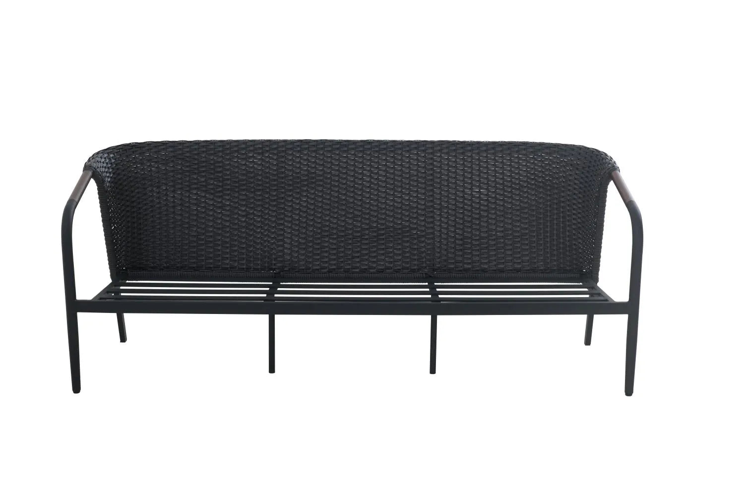 CANVAS Jasper All-Weather Aluminum & Wicker Outdoor/Patio Couch with Water & UV-Resistant Cushions