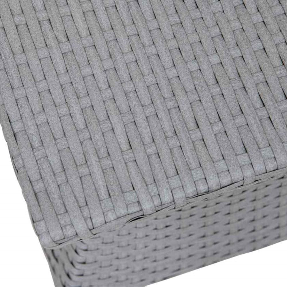 SUNJOY 16 Inch Wicker & Aluminum Small Patio Umbrella Table