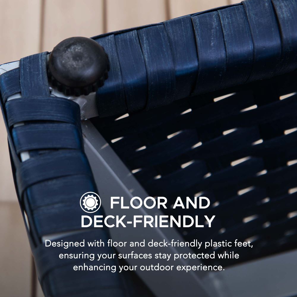 SUNJOY 16 Inch Wicker & Aluminum Small Patio Umbrella Table.