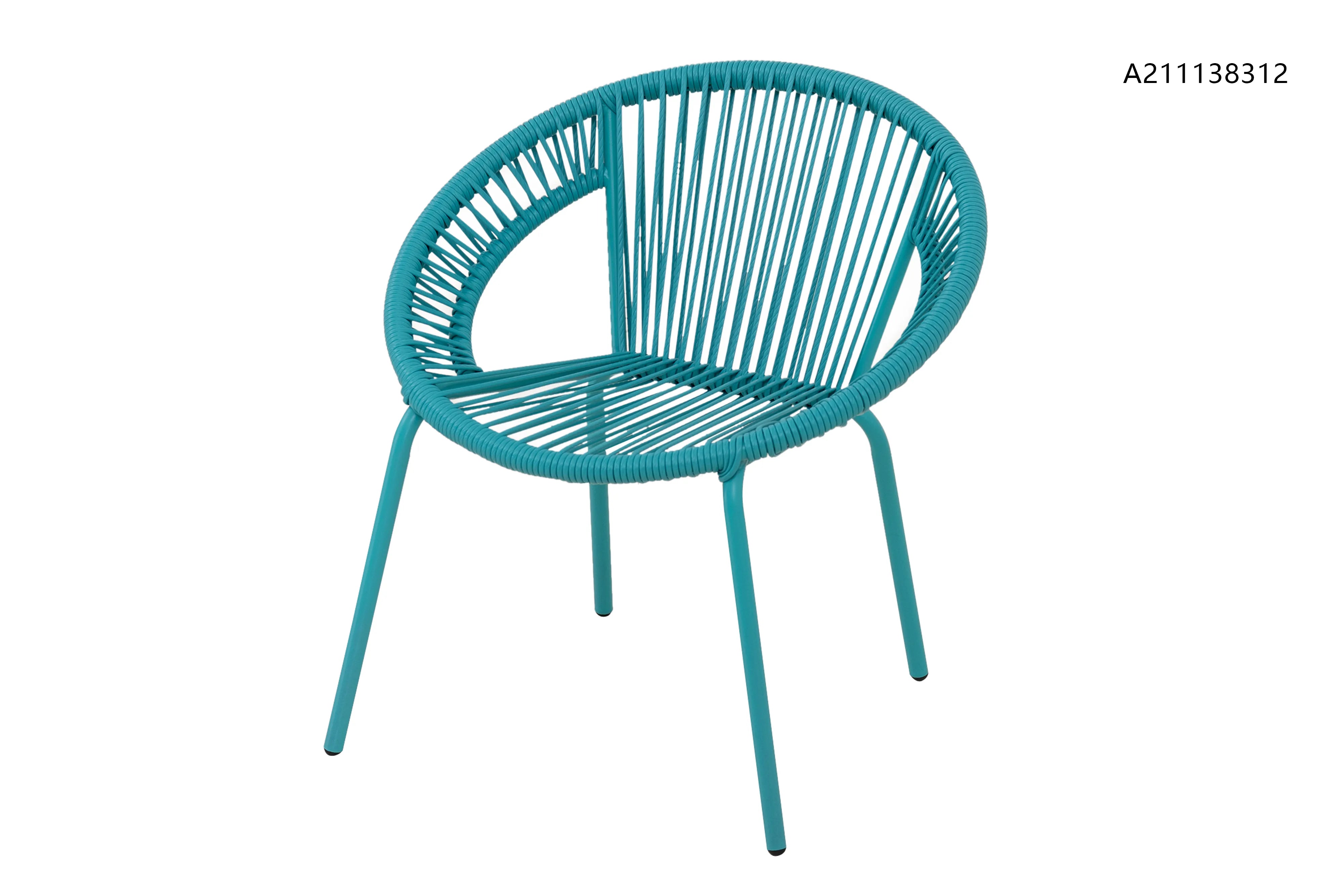 For Living Kids' Chair, Stackable, Lake Blue, 110-lb Capacity