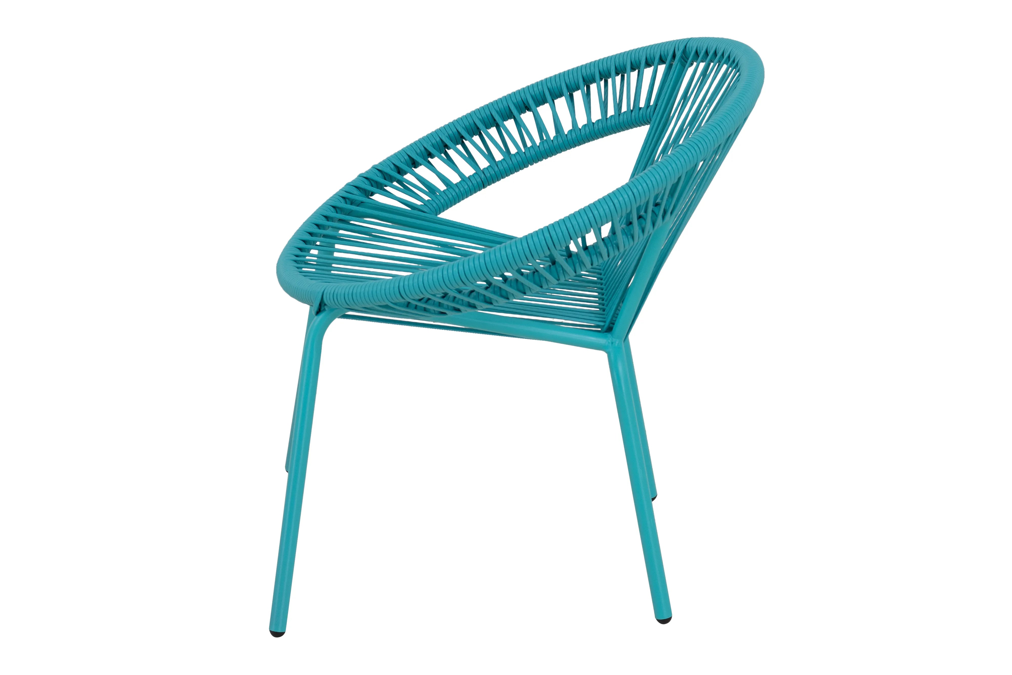 For Living Kids' Chair, Stackable, Lake Blue, 110-lb Capacity