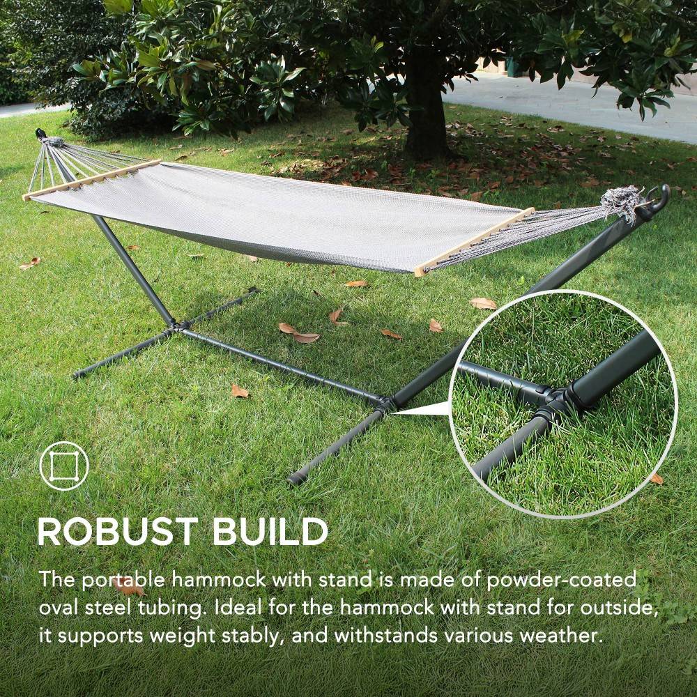 SUNJOY Portable Hammock with Stand for Outdoors