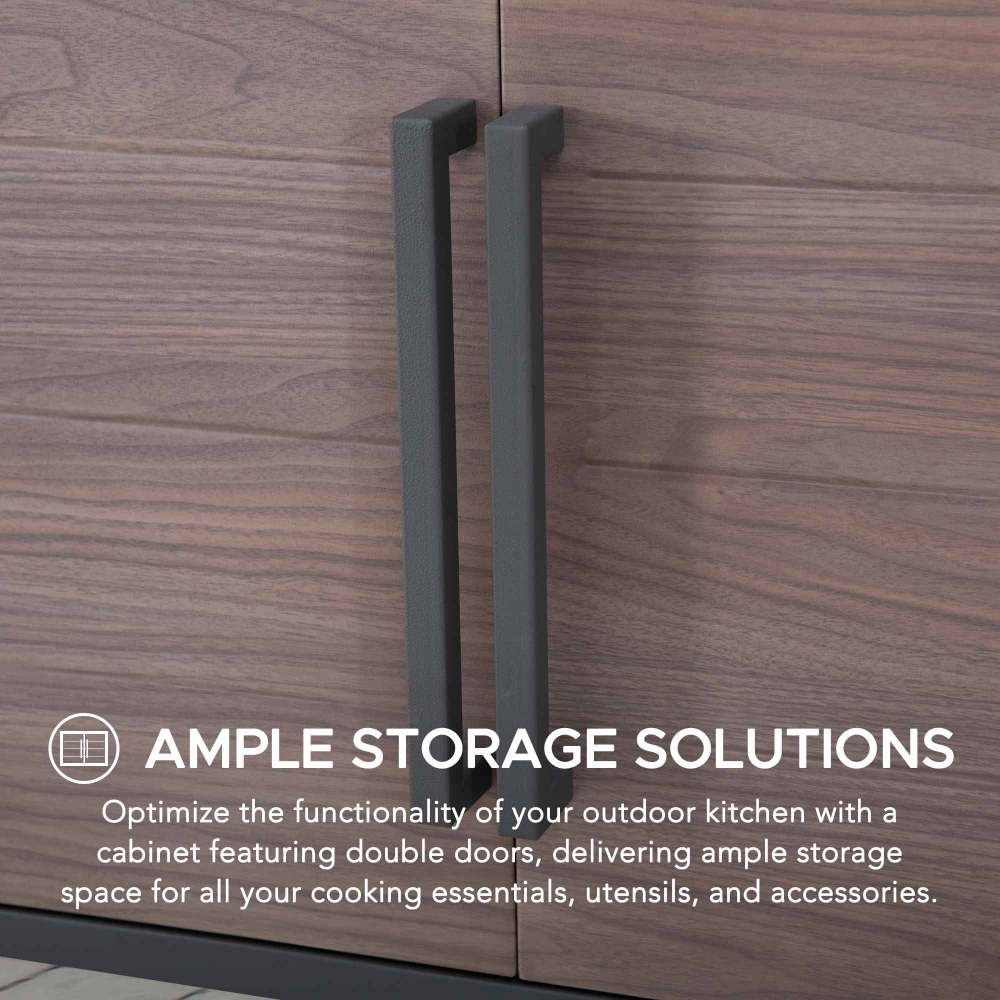 SUNJOY Fleetwood Outdoor Grill Kitchen with Outdoor Kitchen Cabinets, Shelves, and Sink Options - Outdoor Kitchen Sink