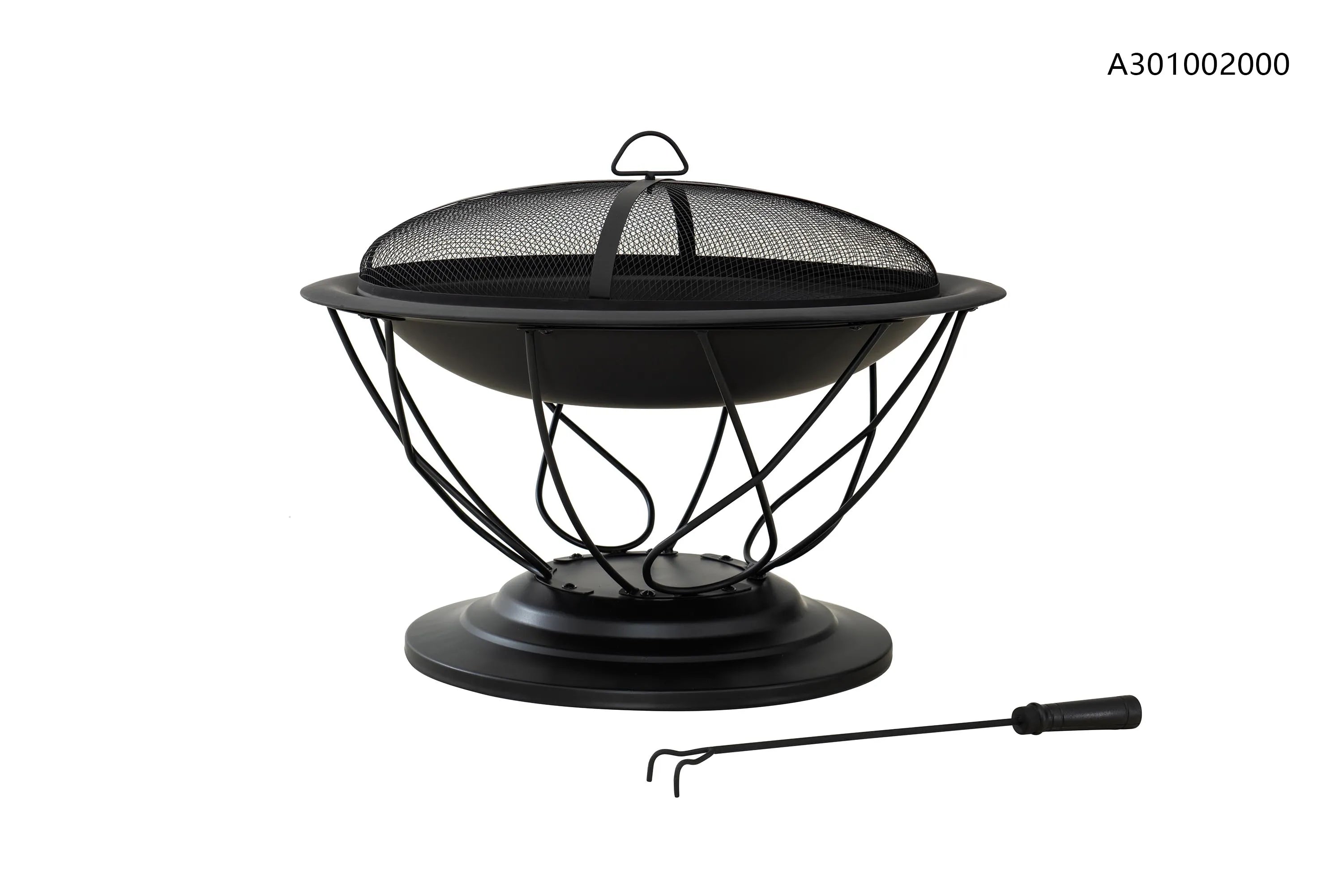 For Living Savona Round Wood-Burning Outdoor Fire Bowl/Fire Pit,  29.5 x 20-in