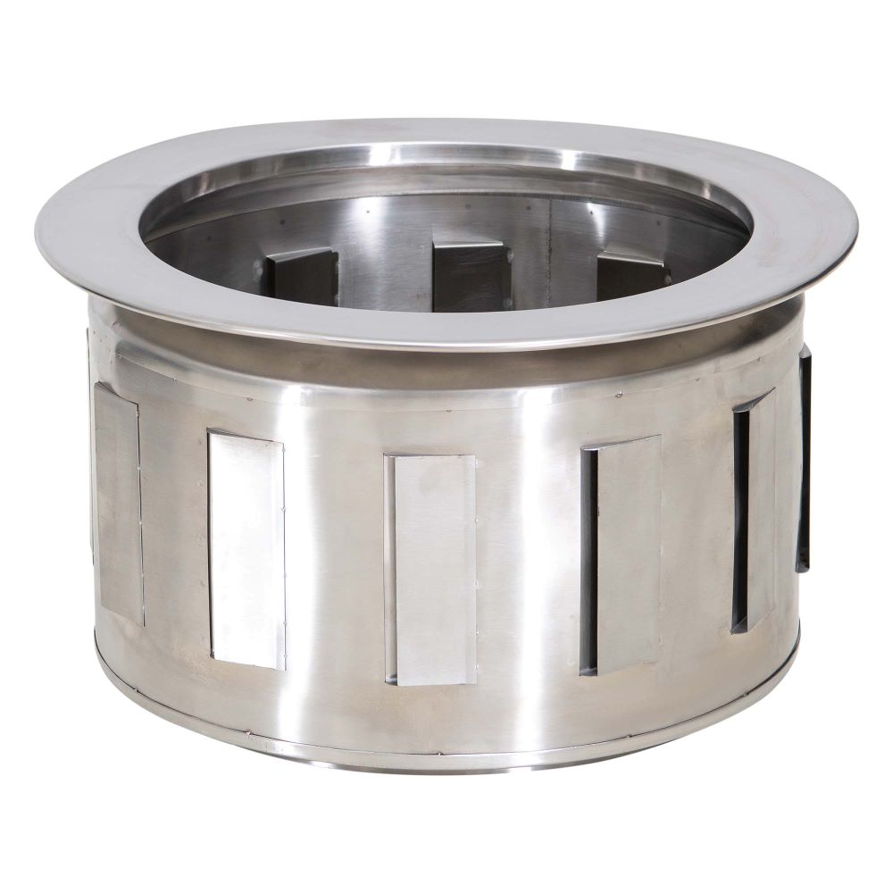 SUNJOY Hexagon Stainless Steel Smokeless Fire Pit with PVC Cover