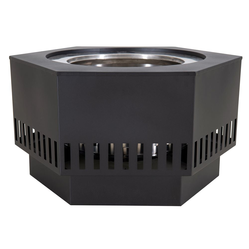 SUNJOY 28 Inch Stainless Steel Smokeless Fire Pit with PVC Cover and Poker