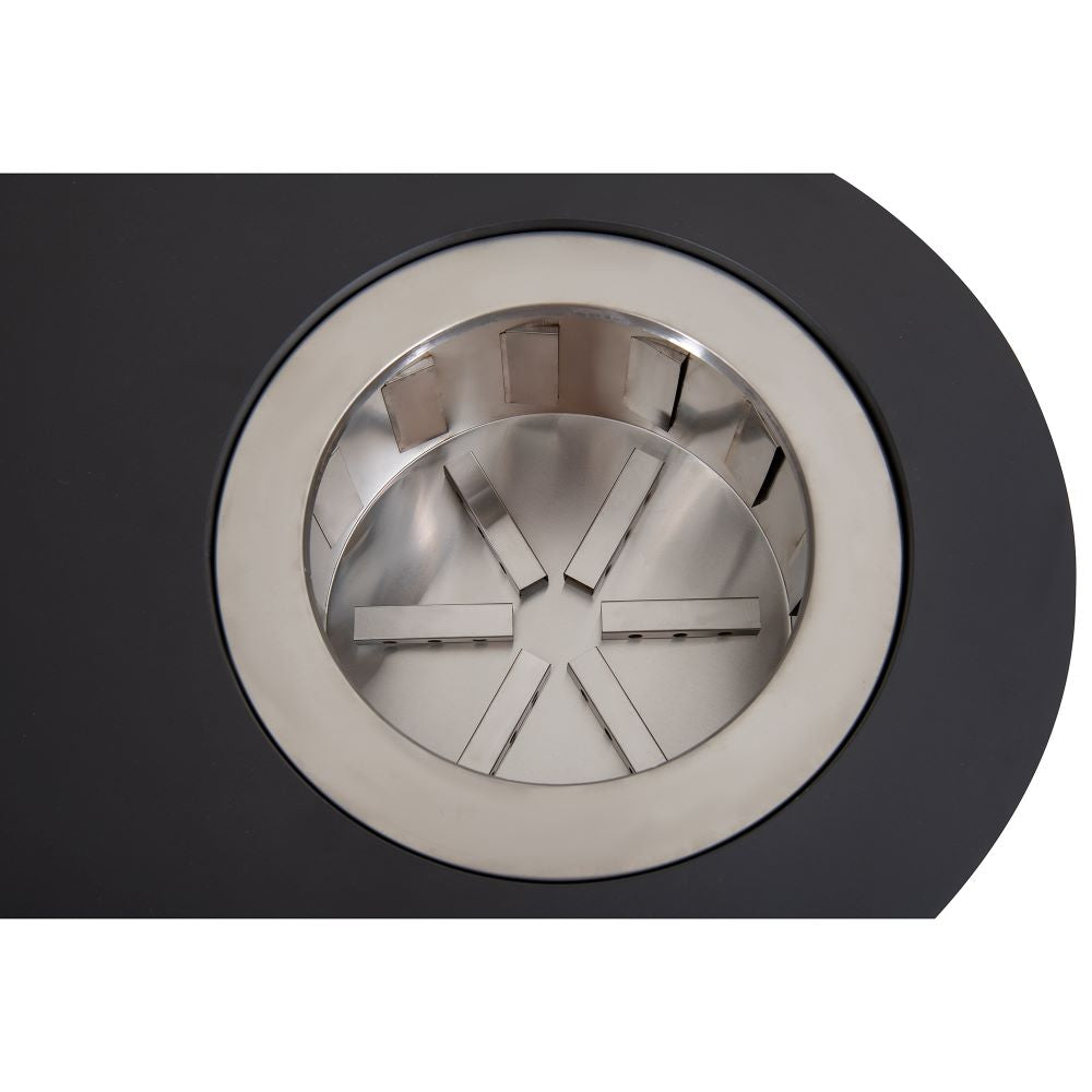 SUNJOY 38 Inch Stainless Steel Smokeless Fire Pit with PVC Cover and Poker