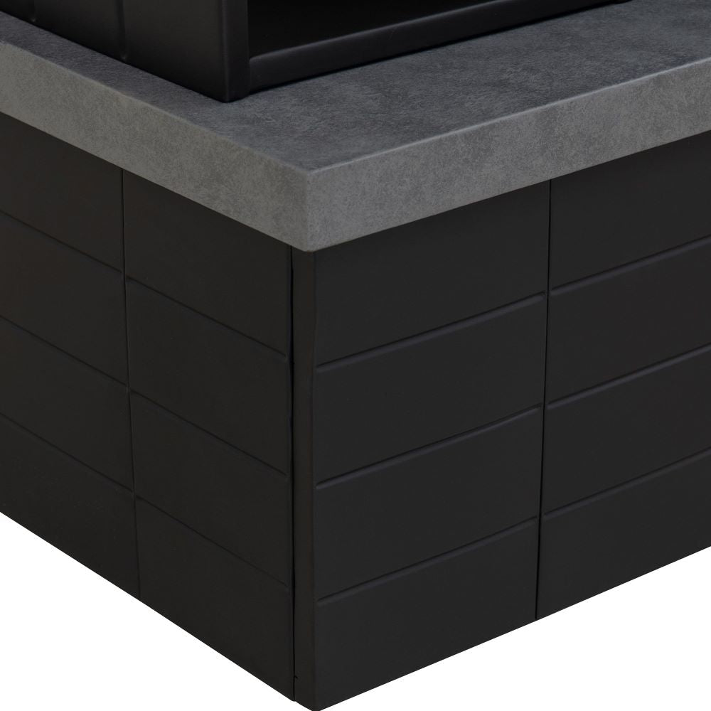 SUNJOY 42 Inch Wood Burning Fireplace with Chimney & Log Holders