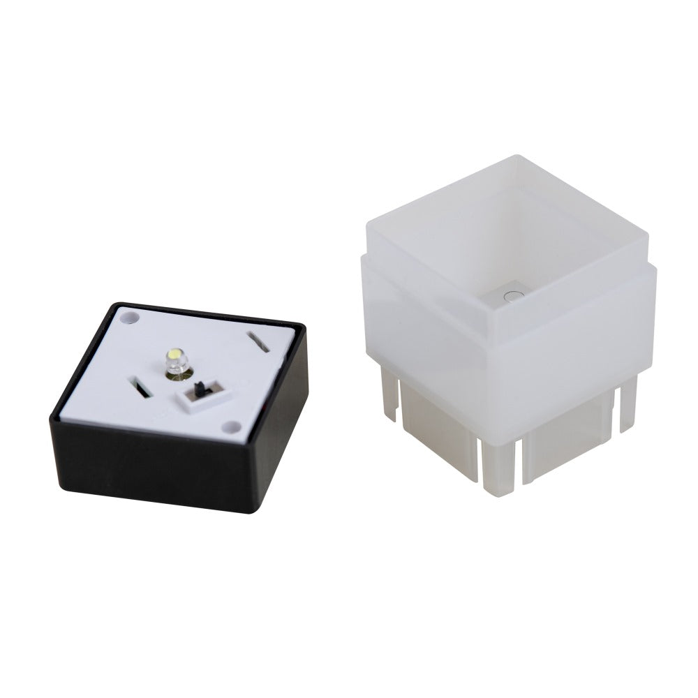 SUNJOY Garden Fence, Metal Garden Border Fence with Solar Lights (5-pack) - Lattice & Black