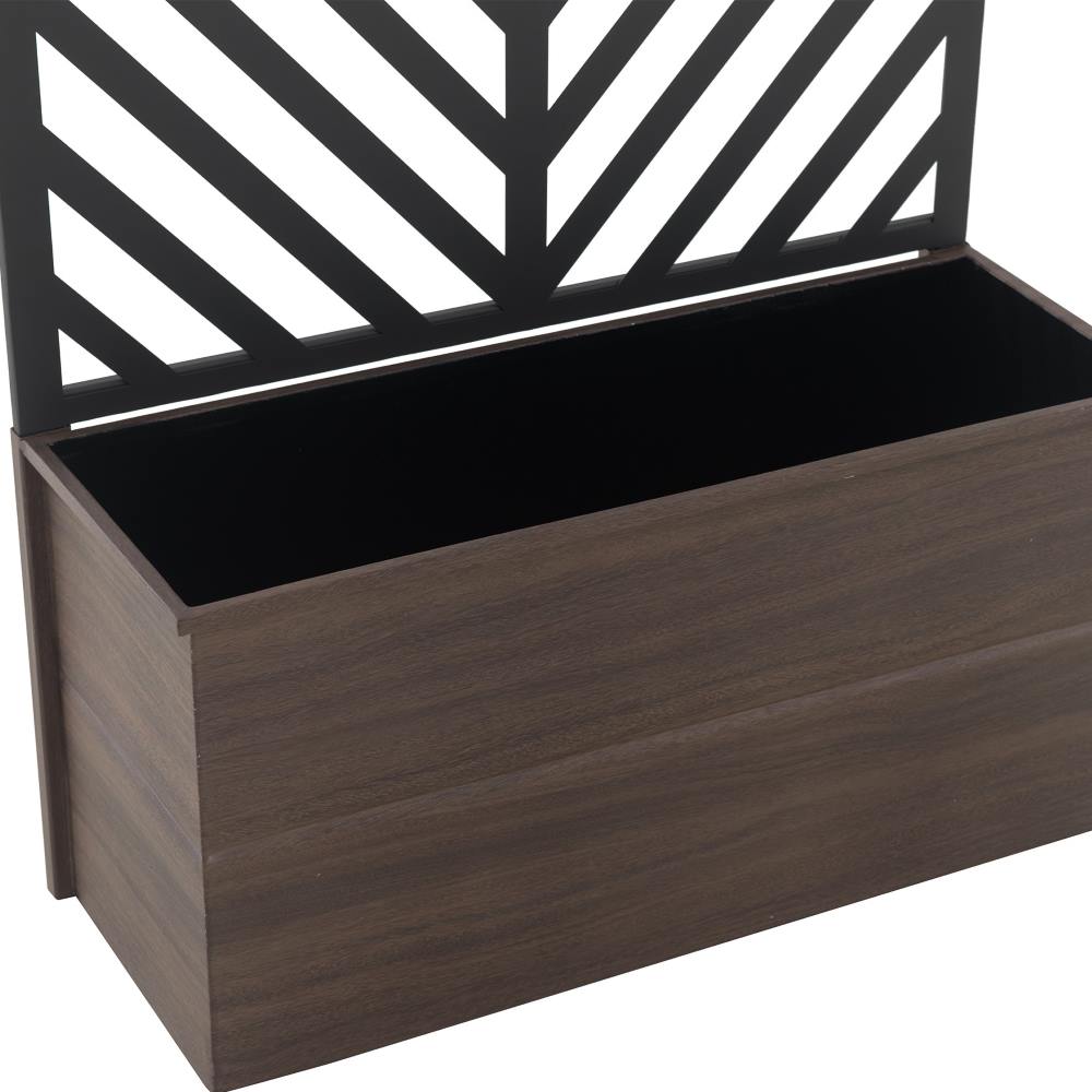 SUNJOY Raised Garden Bed with Trellis - Screen & Planter Box Combo