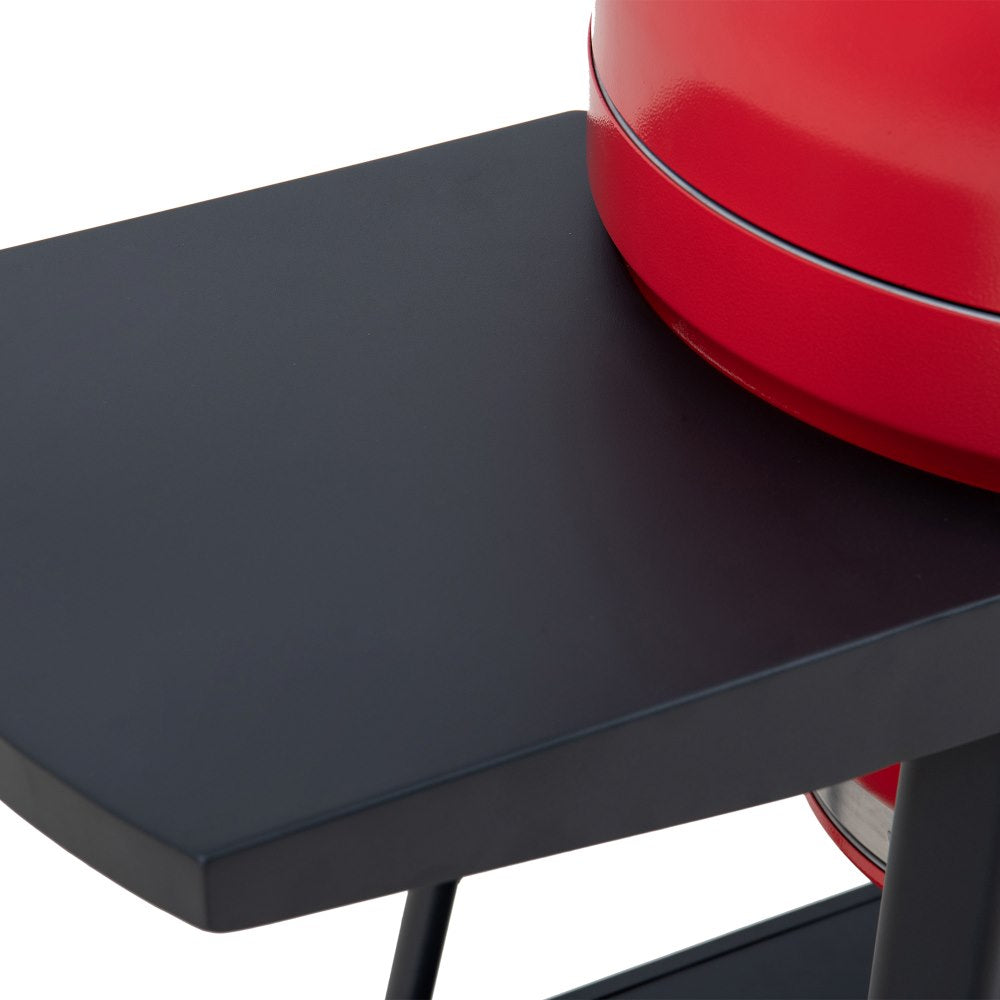 SUNJOY 20 Inch Charcoal Grill, Kamado Grill with Pizza Stone, Ultimate Egg BBQ Grill and Smoker with Wheels