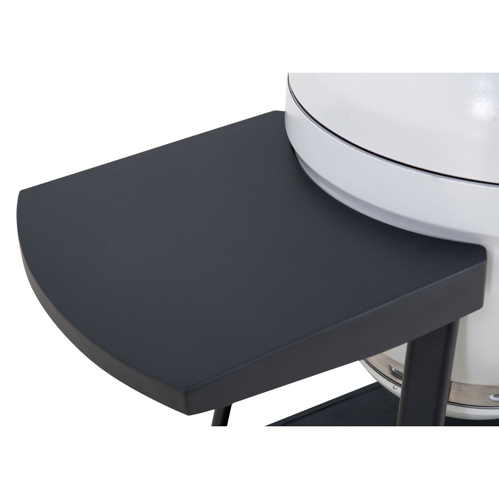 SUNJOY 20 Inch Charcoal Grill, Kamado Grill with Pizza Stone, Ultimate Egg BBQ Grill and Smoker with Wheels - White
