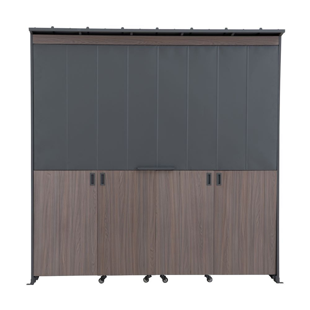 SUNJOY Fleetwood Outdoor Grill Kitchen with Outdoor Kitchen Cabinets, Shelves, and Sink Options.