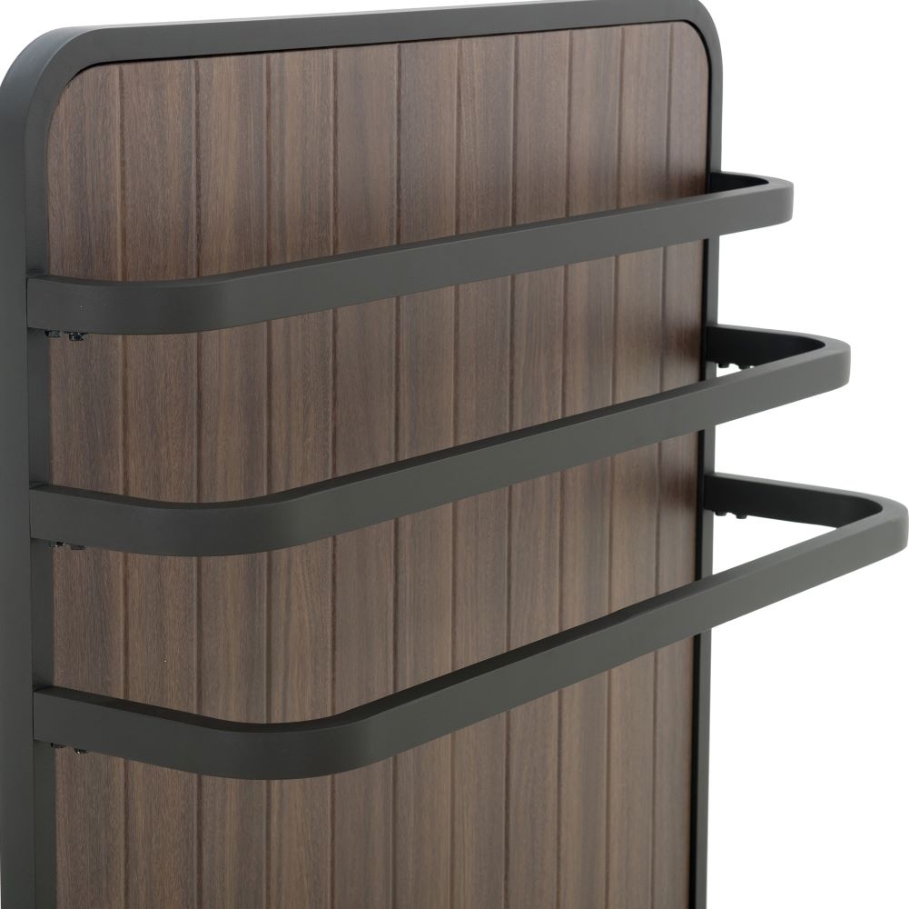 SUNJOY Poolside Drying Rack Towel Valet Holder with 3 Crossbars