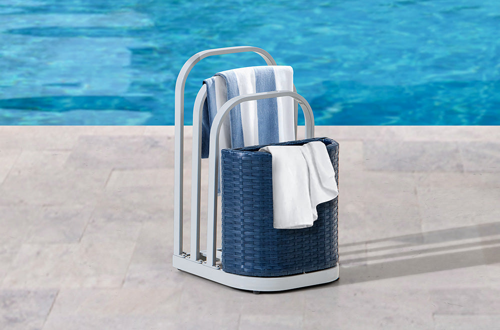 SUNJOY 16 Inch Rust-proof Aluminum Pool Float Storage Rack Organizer
