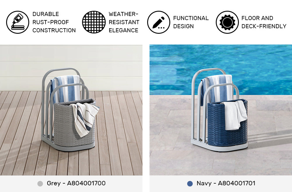 SUNJOY 16 Inch Rust-proof Aluminum Pool Float Storage Rack Organizer
