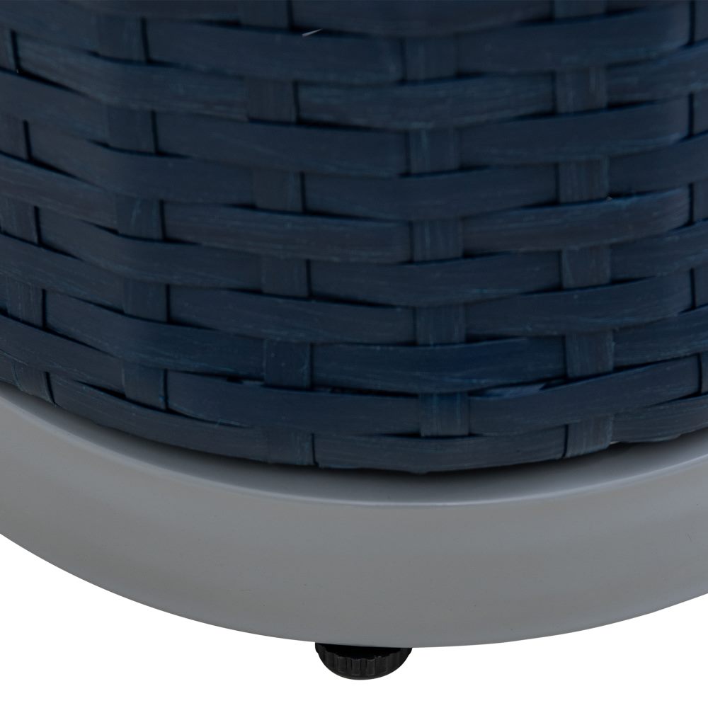 SUNJOY 16 Inch Rust-proof Aluminum Pool Float Storage Rack Organizer - Navy