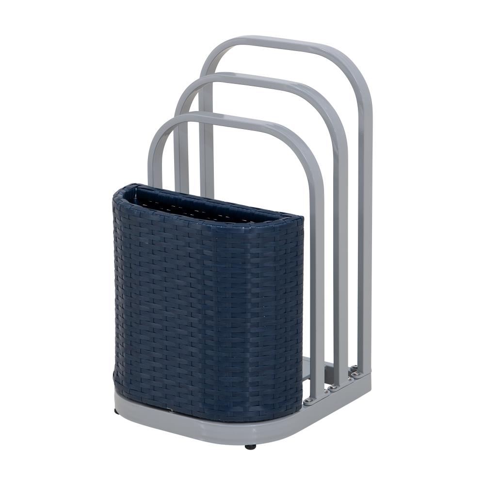 SUNJOY 16 Inch Rust-proof Aluminum Pool Float Storage Rack Organizer - Navy