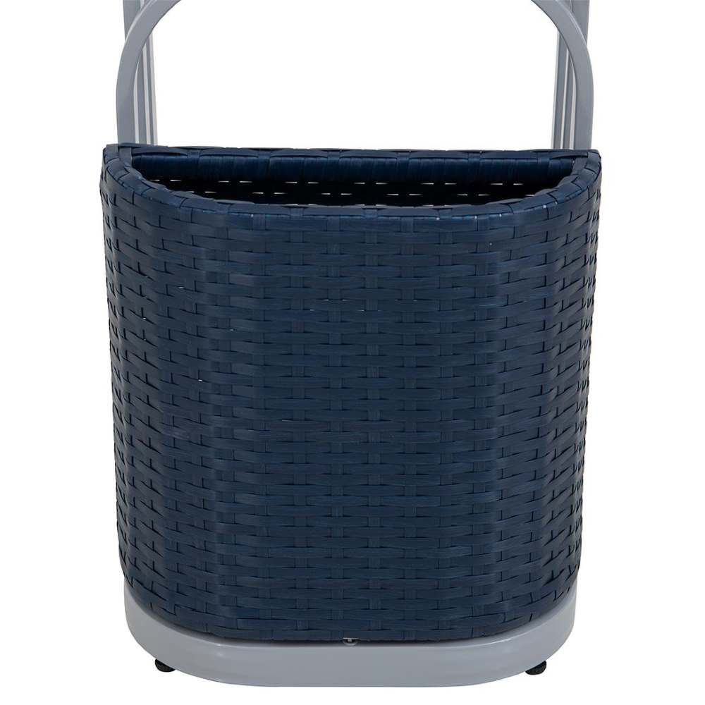 SUNJOY 16 Inch Rust-proof Aluminum Pool Float Storage Rack Organizer - Navy