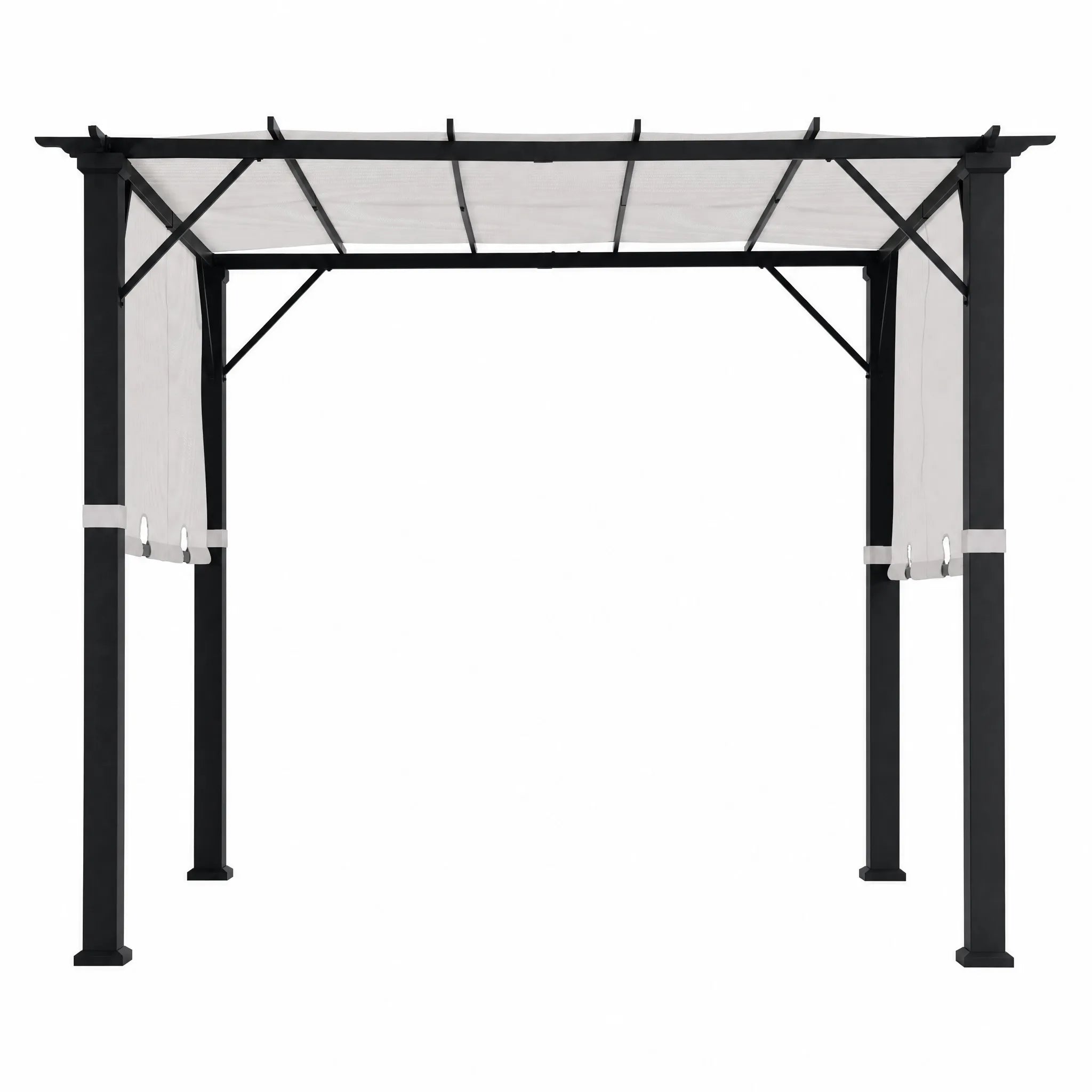Palladio Adjustable Canopy Metal Pergola 9x9 - White
