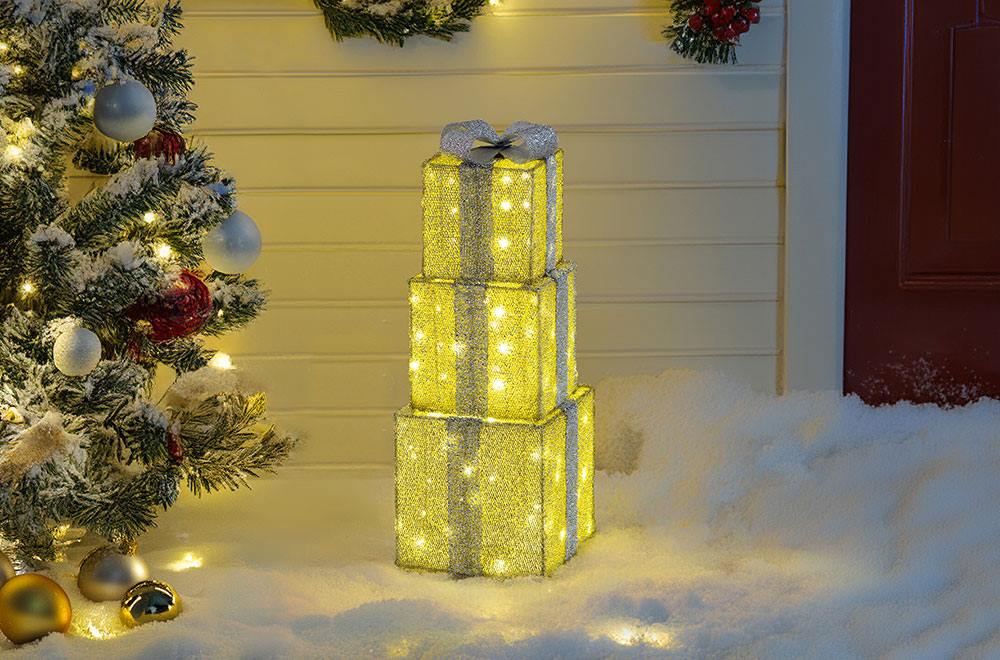 lighted present box