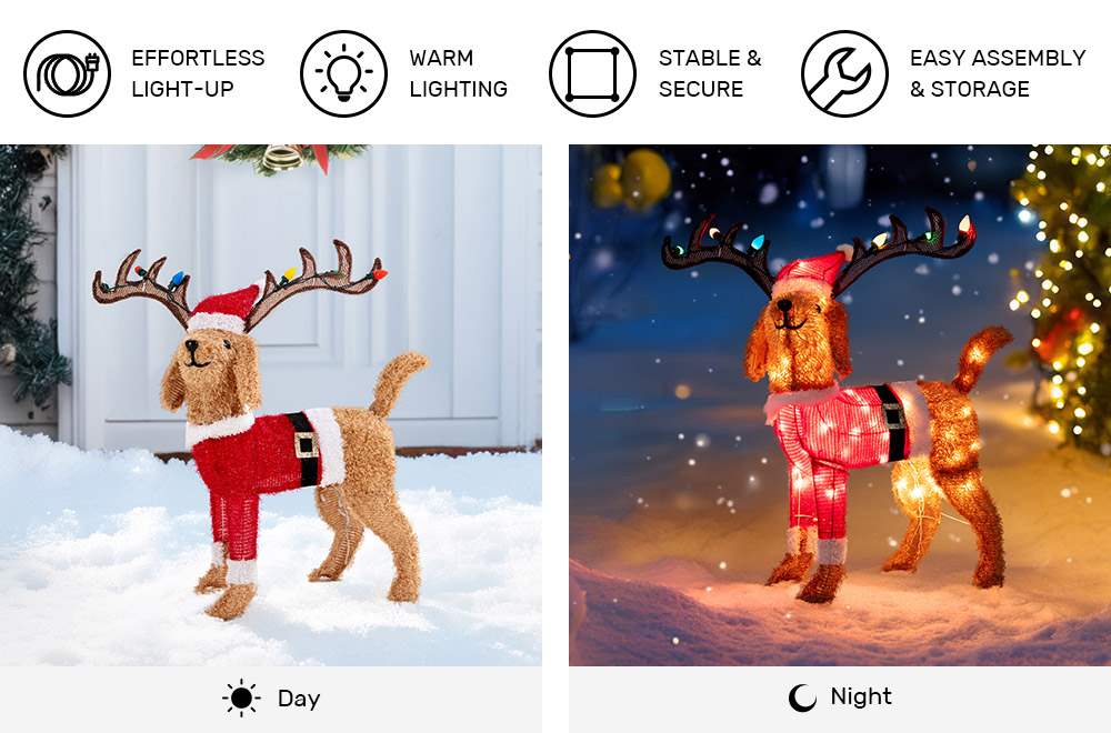 christmas dog light up