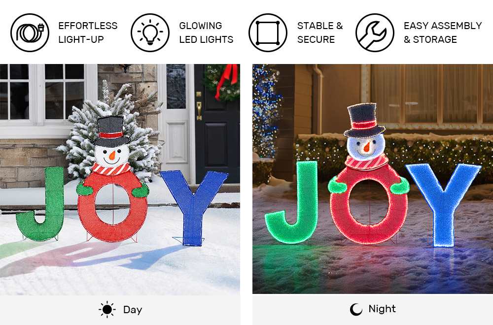 christmas light up snowman