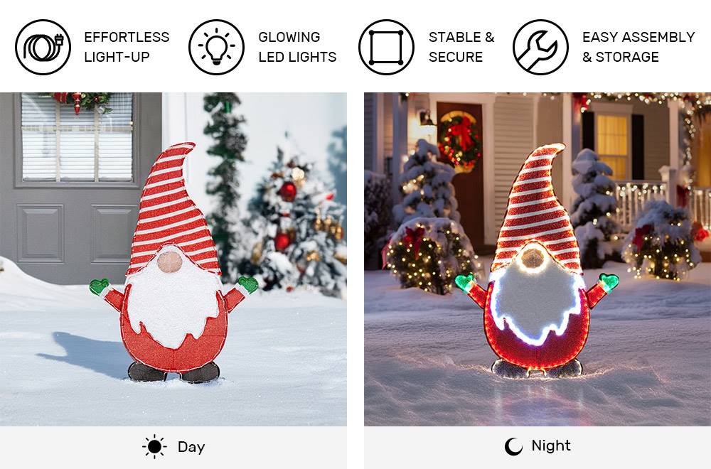 lighted gnome