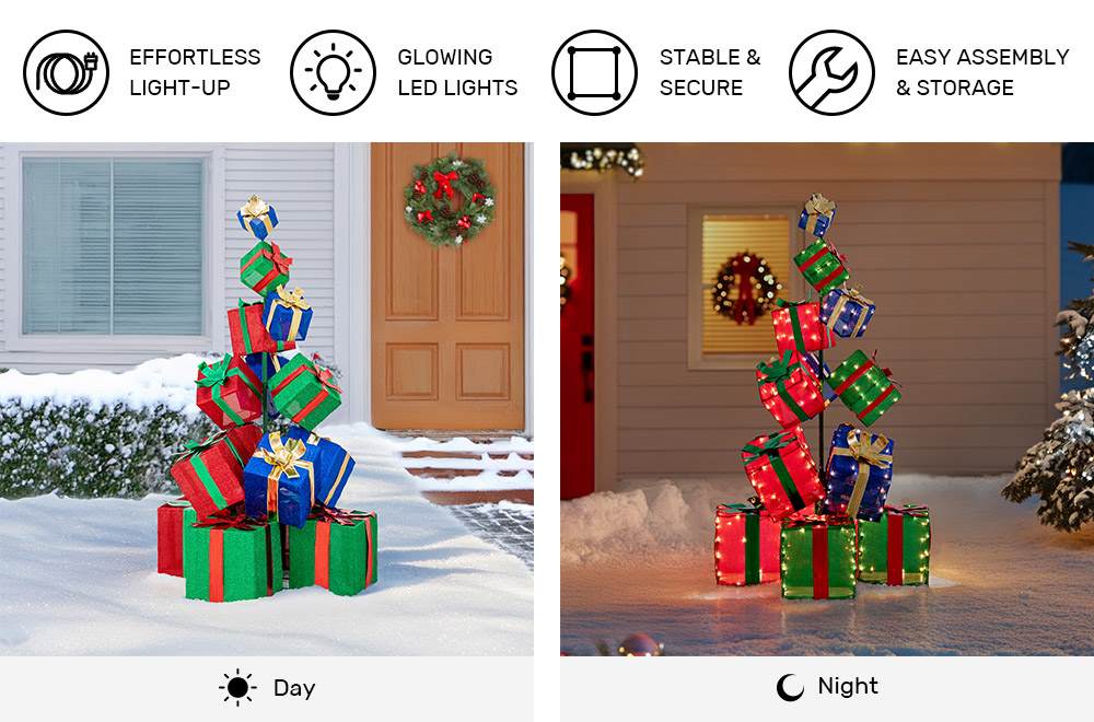 lighted gift boxes