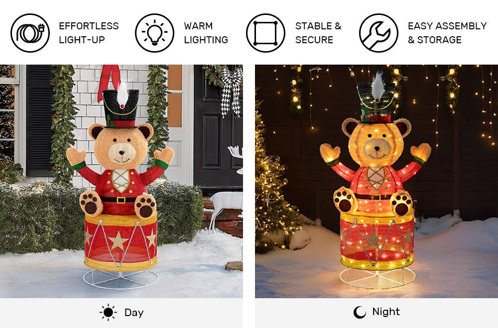 Christmas bear light up