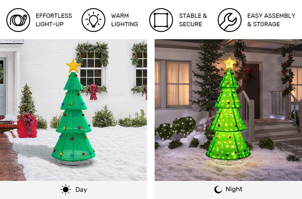 lighted christmas tree