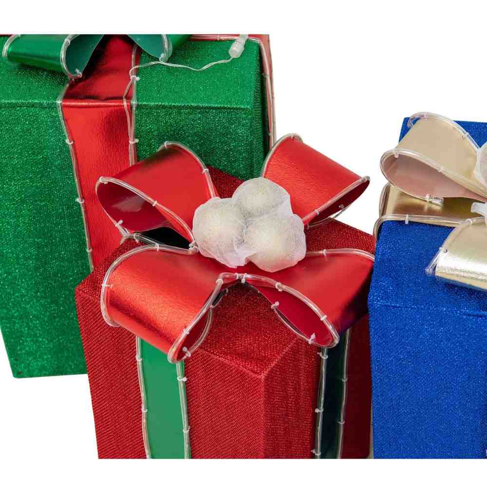 christmas light up gift boxes